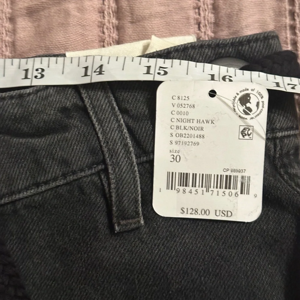 Women’s Black Denim Drawstring Shorts